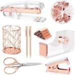 Accesorios oficina oro rosa