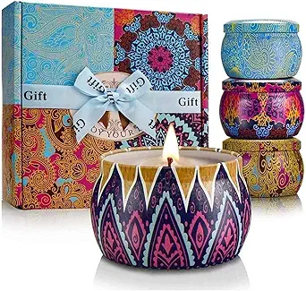 Juego de regalo de velas perfumadas