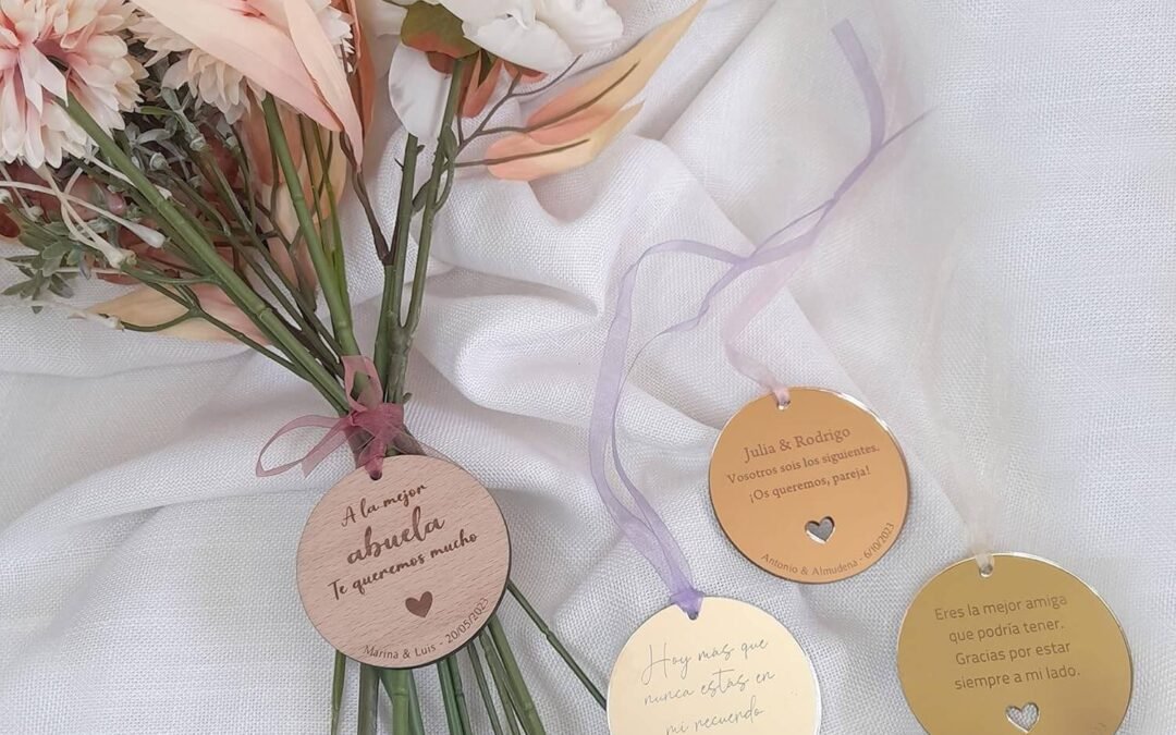 flores con medalla